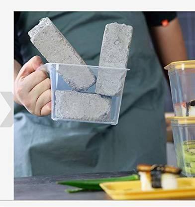 Fridge storage containers- jar Set Plastic Refrigerator Box with Handles and Airtight Lid Unbreakable kitchen storage Fruits Basket - 1000 ml (Pack of 6, Pink)